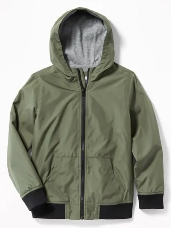 Old Navy Other - NEW | Old Navy | Army Green Lightweight Jacket | Windbreaker for Boys | L(10-12)